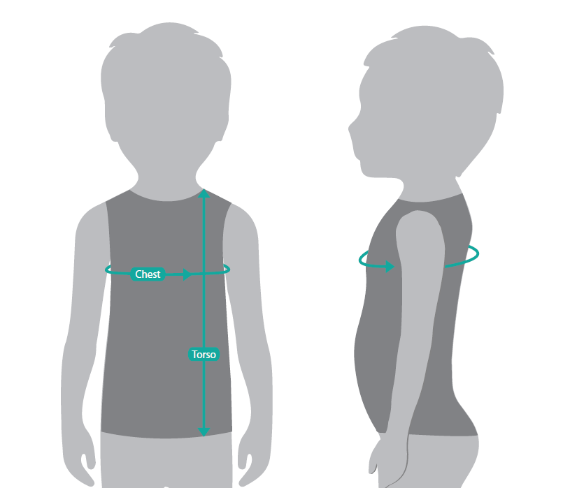 child shirt size diagram